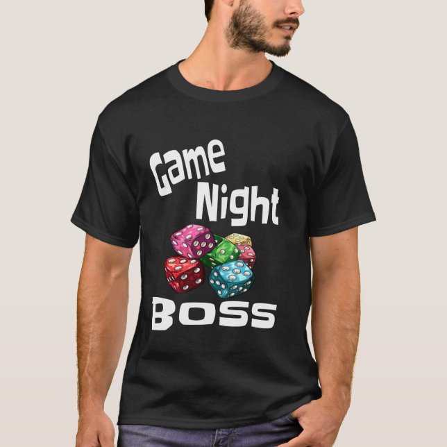 Lustiger Spielabend Chef Gewinner Sarkasmus Sarkas T-Shirt (Vorderseite)