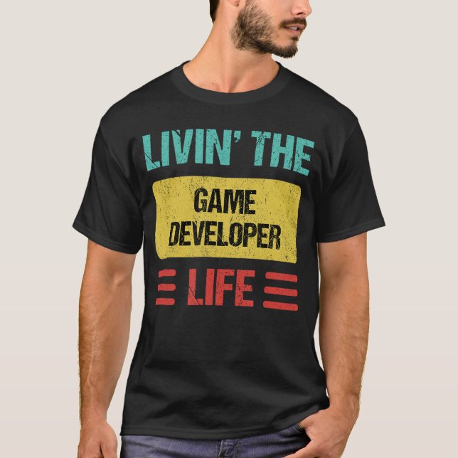 Lustiger Spielentwickler T-Shirt (Vorderseite)