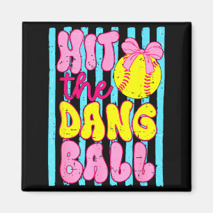 Lustiger Spieltags-Softball-Mutter-Mannschaftsspor Magnet