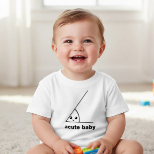 Lustiger spitzer Winkel geeky Baby T-shirt