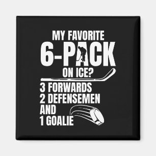 Lustiger Sport-Eishockeyspieler (4) Magnet