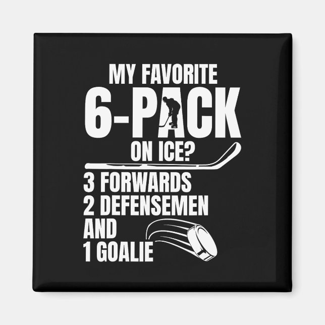 Lustiger Sport-Eishockeyspieler (4)  Magnet (Vorne)
