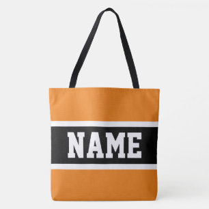 Lustiger Sportlicher Fetter Orange Schwarzer Strei