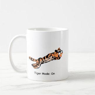Lustiger springender Tiger-Geschenk Kaffeetasse