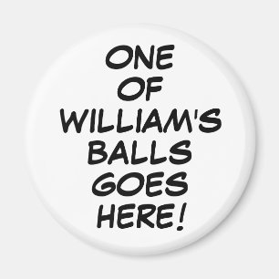 Lustiger Spruch Benutzerdefiniertes Comic-Golfball Magnet