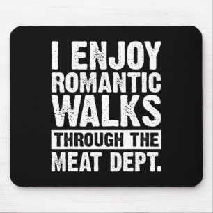 Lustiger Spruch Fleisch Bacon Rindfleisch Grillen Mousepad