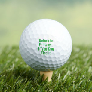 Lustiger Spruch Rückkehr zum Fairway Green Golfball