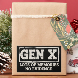 Lustiger Spruch Sarkastisch Gen X Viele Erinnerung Rechteckiger Aufkleber