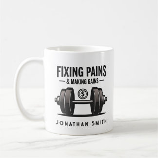 Lustiger Spruch Schwarz-Weiß Physiotherapie Kaffeetasse