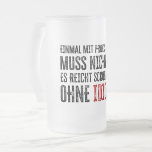 Lustiger Spruch über Arbeit und Kollegen Mattglas Bierglas