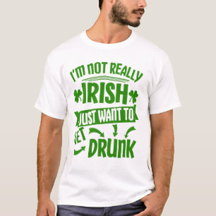 Lustiger Spruch Will einfach nur betrunken sein St T-Shirt