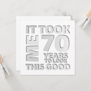Lustiger Spruch zum 70. Geburtstag Einladung
