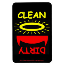 Lustiger Spülmaschinen-Magnet-Teufel-Engel