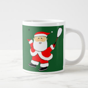 Lustiger Squash-Spieler Weihnachten Jumbo-Tasse