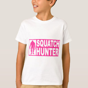 Lustiger SQUATCH JÄGER Gang, der Bigfoot-Ausgabe T-Shirt