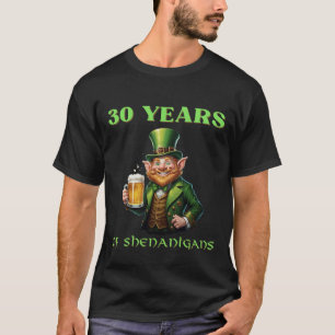 Lustiger St. Patrick 30. Geburtstag Dirty Thirty  T-Shirt