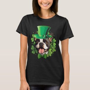 Lustiger St. Patrick Boston Terrier T-Shirt