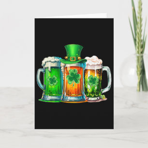 Lustiger St. Patrick Tag Irisch Irland Flagge Grün Karte