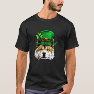 Lustiger St. Patricks Day Akita Hund T-Shirt