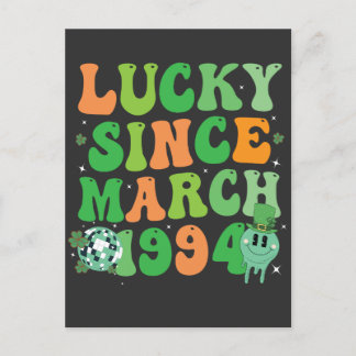 Lustiger St. Patrick's Day Glückspilz seit März 19 Einladungspostkarte