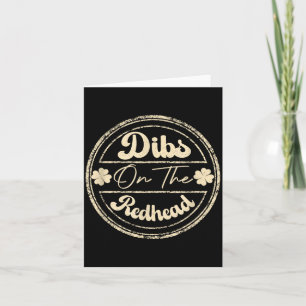 Lustiger St. Patricks Day irischer Kleeblatt-Dibs Karte