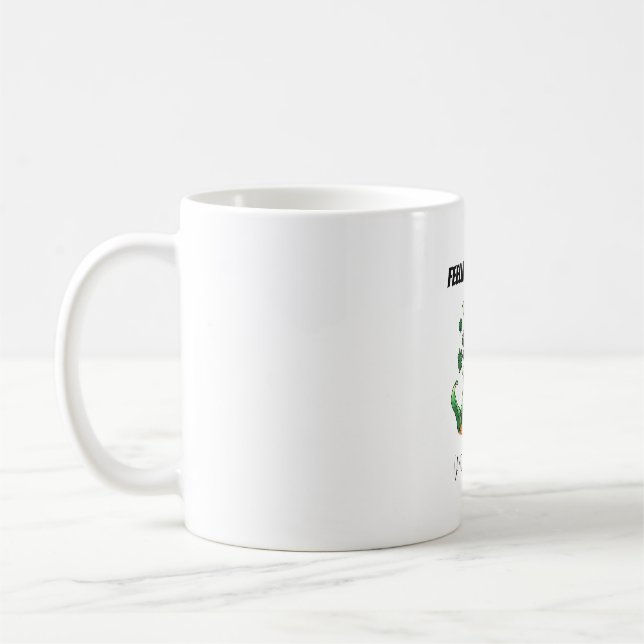Lustiger St. Patrick's Day Kaffeetasse (Links)