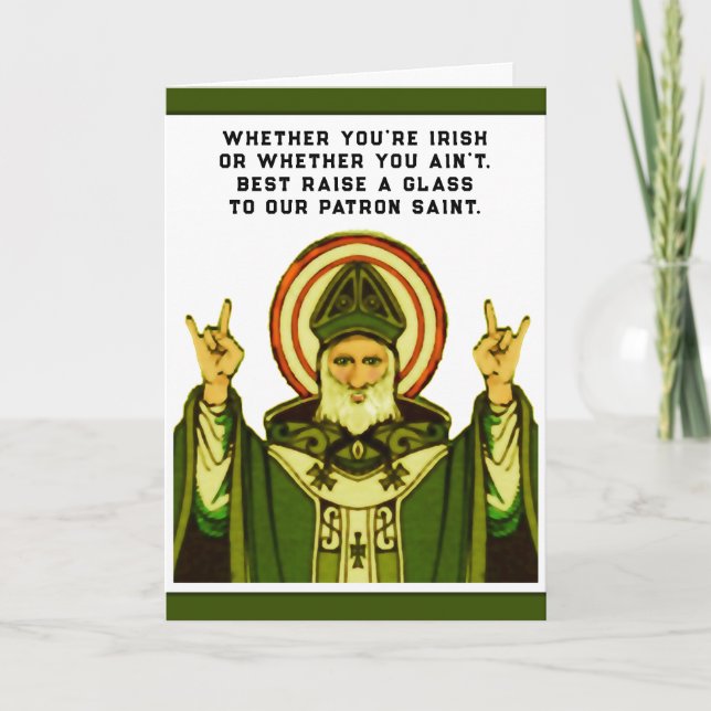 Lustiger St. Patrick's Day Karte (Vorderseite)