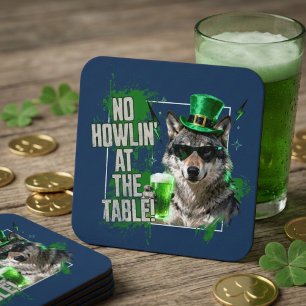 Lustiger St. Patricks Day Kein Heulen Am Tisch Unt Rechteckiger Pappuntersetzer