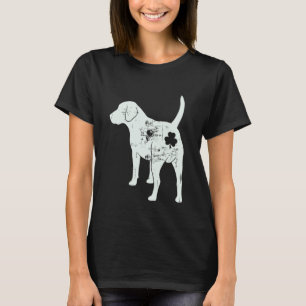 Lustiger St. Patricks Day Labrador Retriever Kleeb T-Shirt