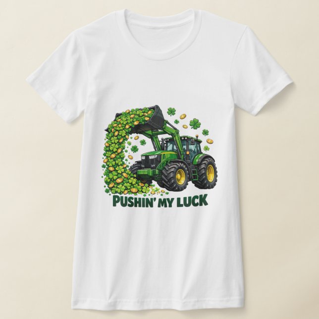 Lustiger St. Patrick's Day lustiger Traktor T-Shirt (Ablage )