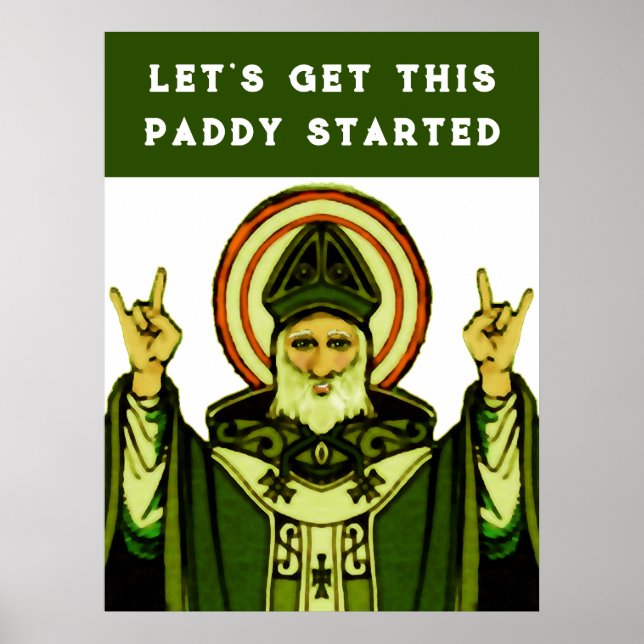 Lustiger St. Patrick's Day Poster (Vorne)