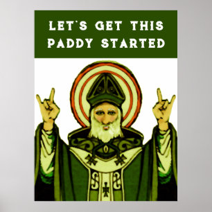 Lustiger St. Patrick's Day Poster