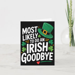 Lustiger St. Patrick's Day, wahrscheinlich ein iri Karte