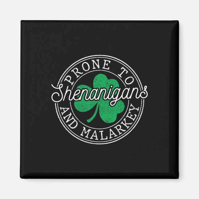 Lustiger St. Patricks Tag Anfällig für Schabernack Magnet (Vorne)