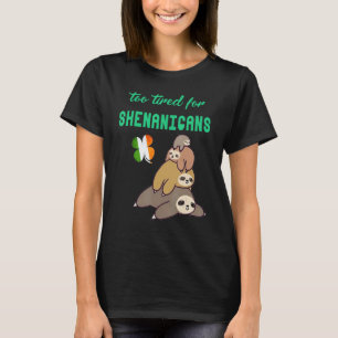 Lustiger St. Patricks-Tag für müde Mutter Krankens T-Shirt