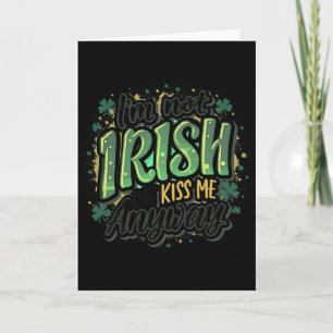 Lustiger St. Patricks Tag Ich bin nicht irisch, ab Karte