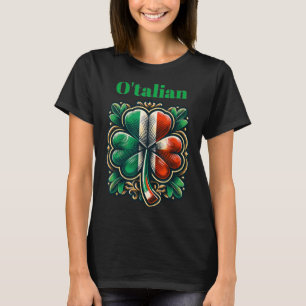 Lustiger St. Patricks Tag Irischer Italienischer O T-Shirt