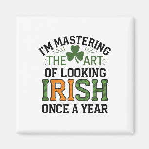Lustiger St. Patricks-Tag Irischer Stolz Shamrock Magnet