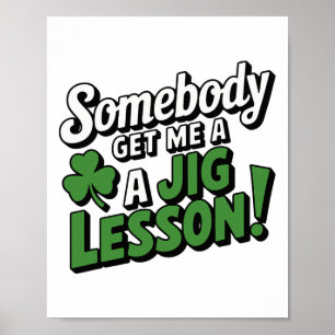 Lustiger St. Patricks Tag Irischer Stolz Shamrock Poster