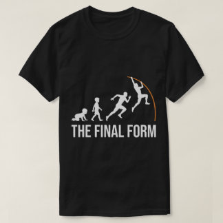 Lustiger Stabhochspringer Evolution Endform T-Shirt