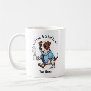 Lustiger Staffordshire Bull Terrier Anzug Kaffee Kaffeetasse