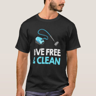 Lustiger Staubsauger Frauen Haushälterin Hauswirts T-Shirt