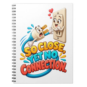 Lustiger Stecker und Buchsen-Humor Notizblock