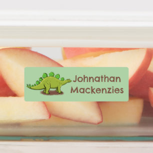 Lustiger Stegosaurus-Dinosaur-Cartoon personalisie Etiketten