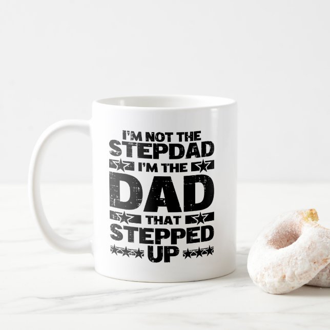 Lustiger Stiefvater, der Dad, der einsprang Bonus- Kaffeetasse (Mit Donut)