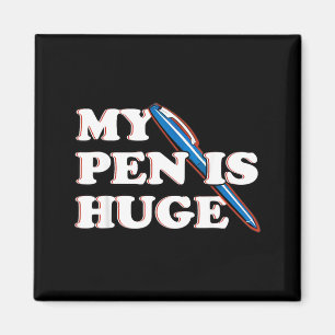 Lustiger Stift ist riesiger beleidigender sarkasti Magnet