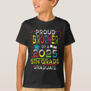 Lustiger stolzer Bruder eines Cl von 2025 5. Klass T-Shirt