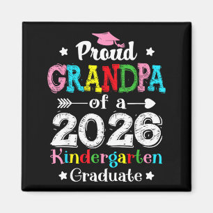 Lustiger stolzer Opa eines Kindergartenjahrgangs 2 Magnet