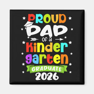 Lustiger stolzer Vater einer Kindergartenklasse 20 Magnet
