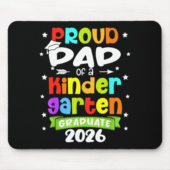 Lustiger stolzer Vater einer Kindergartenklasse 20 Mousepad (Vorne)